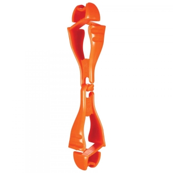 3400 Single Orange Glove Clip Holder with Dual Clips