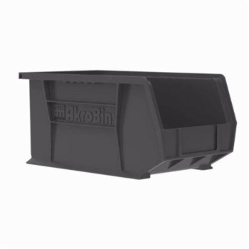 Akro-Mils® 30240BLACK Hang and Stack Bin, 14-3/4 in L x 8-1/4 in W x 7 in H, Black