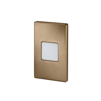 Juno&reg; LMS Indoor Mini Step Light, 2 LED Lamp, 2.6 W Fixture, 120 VAC, Plated Bronze Housing