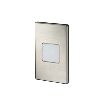Juno&reg; LMS Indoor Mini Step Light, 2 LED Lamp, 2.6 W Fixture, 120 VAC, Plated Satin Nickel Housing