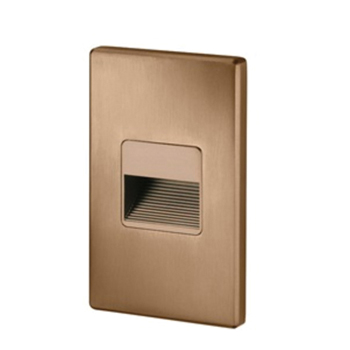 Juno® LMSW Mini Outdoor Step Light, 2 LED Lamp, 2.6 W Fixture, 120 VAC, Textured Bronze Housing