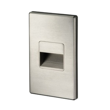 Juno&reg; LMS Indoor Mini Step Light, 2 LED Lamp, 2.6 W Fixture, 120 VAC, Plated Satin Nickel Housing