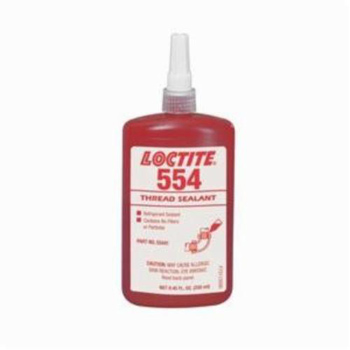 Loctite® 554™ 1-Part Thread Sealant, 250 mL Bottle, Liquid, Red, 1.11 Specific Gravity