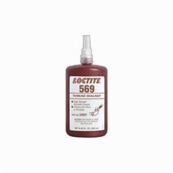 Loctite® 569™ 1-Part High Strength Hydraulic Thread Sealant, 250 mL Bottle, Liquid, Brown, 1.049 Specific Gravity