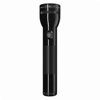 MAGLITE® S3D016-BLACK Heavy Duty High Intensity Flashlight, 19 W. Incandescent Bulb, Aluminum, 45 Lumens