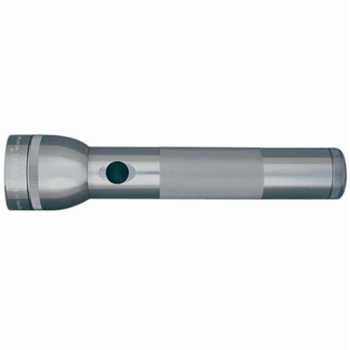 MAGLITE® S2D016-GRAY High Intensity Premium Flashlight,. Incandescent Bulb, Aluminum, 27 Lumens