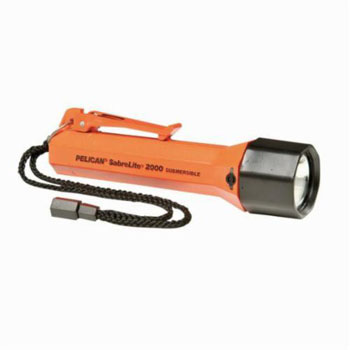 Pelican™ SabreLite™ 2000 Industrial Grade Flashlight,. Xenon Bulb, ABS Plastic, 53 Lumens, 1 Bulb
