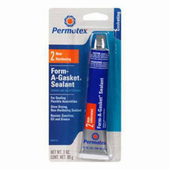 Permatex® Form-A-Gasket® #2 Flexible Cure Slow Dry Gasket Sealant, 3 oz Tube, Liquid/Paste, Reddish Golden Brown, 1.5