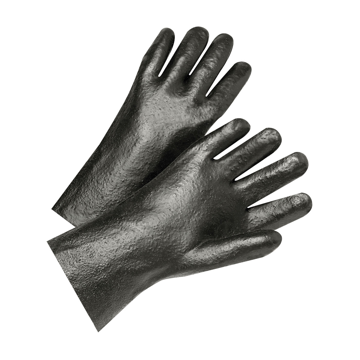PVC Dipped Glove with Interlock Liner and Semi-Rough Finish - 14" Length
