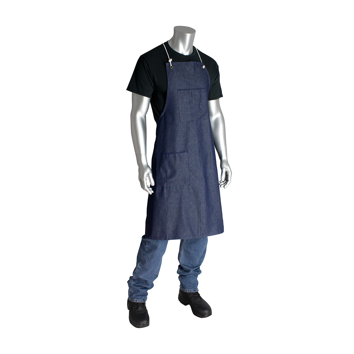 PIP 28INX38IN DENIM APRON PK12
