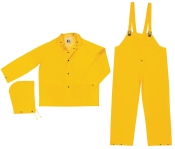 CLASSIC (.35MM) - PVC/Polyester Garments, .35mm, PVC/Poly, Suit, 3 PC, W/Fly, Yellow