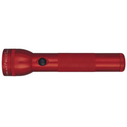 MAGLITE&reg; S3D016-RED Heavy Duty High Intensity Flashlight, 19 W. Incandescent Bulb, Aluminum, 45 Lumens