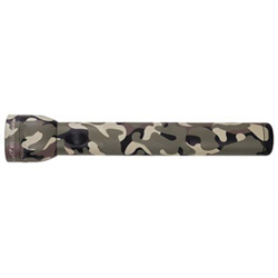 MAGLITE&reg; S3D016-CAMO Heavy Duty High Intensity Flashlight, 19 W. Incandescent Bulb, Aluminum, 45 Lumens