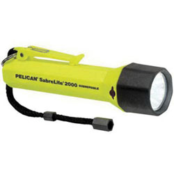 Pelican&trade; SabreLite&trade; 2000 Industrial Grade Flashlight,. Xenon Bulb, ABS Plastic, 53 Lumens, 1 Bulb