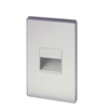 Juno® LMSW Mini Outdoor Step Light, 2 LED Lamp, 2.6 W Fixture, 120 VAC, Textured Silver Housing