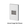 Juno® LMSW Mini Outdoor Step Light, 2 LED Lamp, 2.6 W Fixture, 120 VAC, Textured Silver Housing